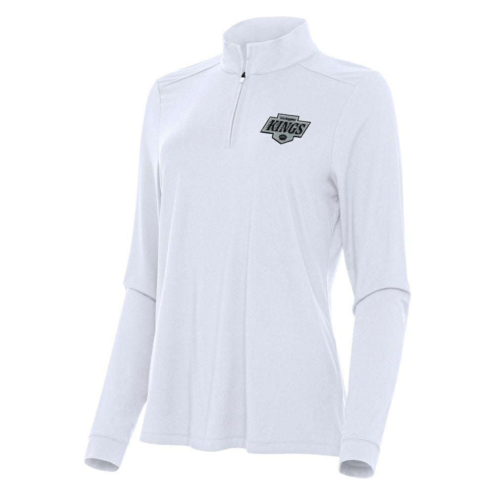 Los Angeles Kings Antigua Women's Intent Quarter-Zip Top - White | NHL online