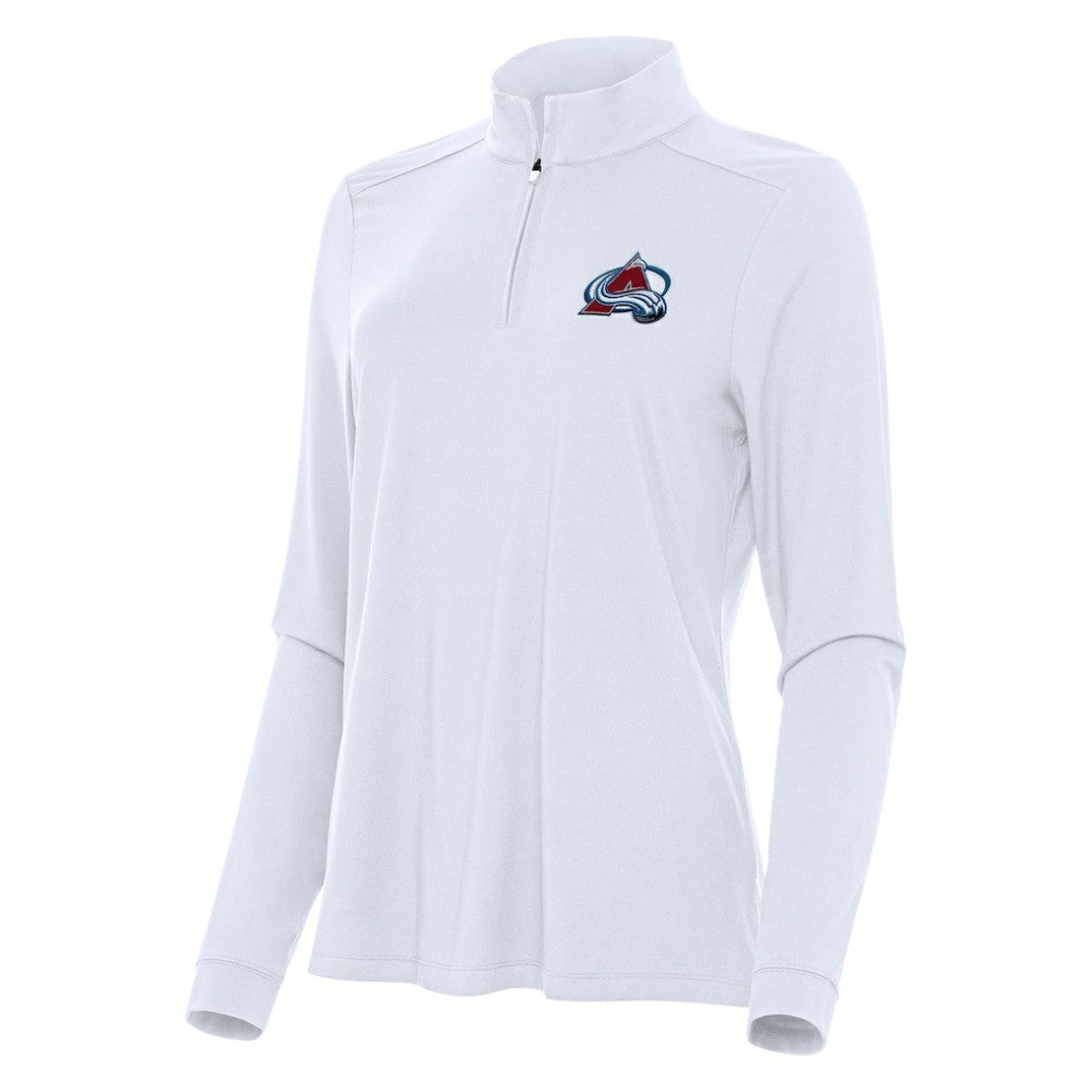 Colorado Avalanche Antigua Women's Intent Quarter-Zip Top - White | NHL Clearance