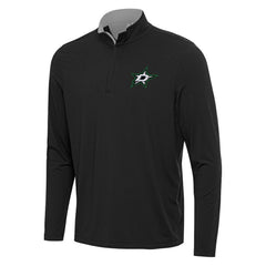 Dallas Stars Antigua Content Quarter-Zip Pullover Top - Black/Gray | NHL sale