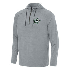 Dallas Stars Antigua Spikes Quarter-Zip Hoodie - Heather Gray | NHL Lifestyle