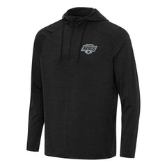 Los Angeles Kings Antigua Spikes Quarter-Zip Hoodie - Heather Black | NHL online