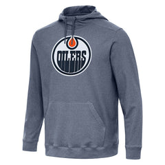 Edmonton Oilers Antigua Cloud Pullover Hoodie - Heather Navy | NHL on sale