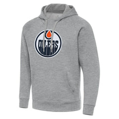 Edmonton Oilers Antigua Big & Tall Victory Pullover Hoodie - Heather Gray | NHL discount