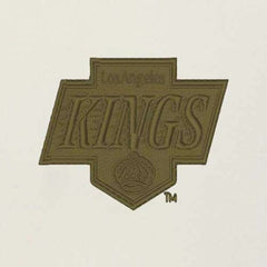 Los Angeles Kings Antigua Intrepid Sand Raglan Long Sleeve Hoodie T-Shirt - Cream/Olive | NHL on sale