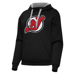 New Jersey Devils Antigua Women's Victory Pullover Hoodie - Black | NHL online