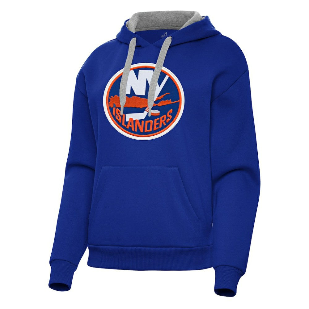 New York Islanders Antigua Women's Victory Pullover Hoodie - Royal | NHL on sale