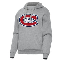 Montreal Canadiens Antigua Women's Victory Pullover Hoodie - Heather Gray | NHL sale