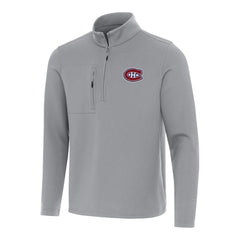 Montreal Canadiens Antigua Insider Quarter-Zip Top - Gray | NHL on sale