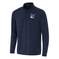 New York Rangers Antigua Bright Quarter-Zip Top - Heather Navy | NHL sale