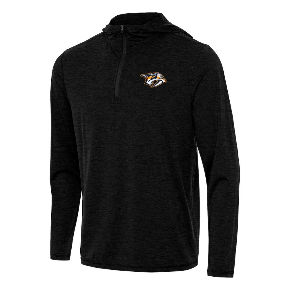 Nashville Predators Antigua Tidy Quarter-Zip Hoodie - Heather Black | NHL sale