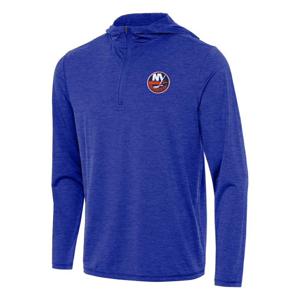 New York Islanders Antigua Tidy Quarter-Zip Hoodie - Heather Royal | NHL discount
