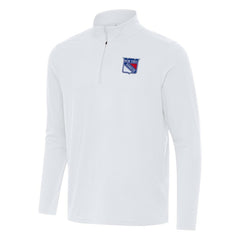 New York Rangers Antigua Intent Quarter-Zip Top - White | NHL near me