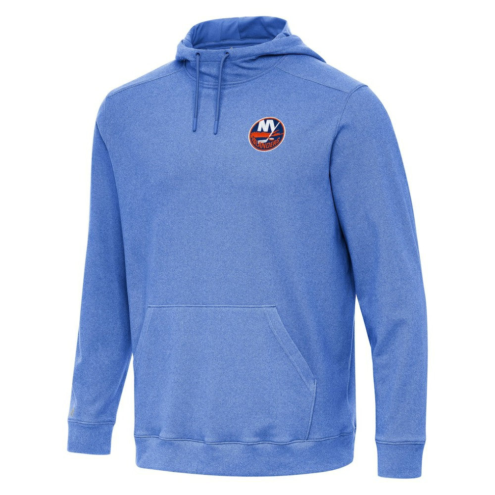 New York Islanders Antigua Cloud Pullover Hoodie - Heather Royal | NHL Lifestyle