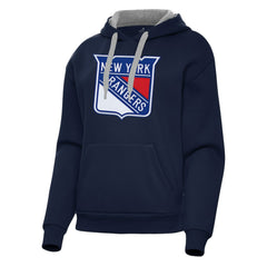 New York Rangers Antigua Women's Victory Pullover Hoodie - Navy | NHL sale