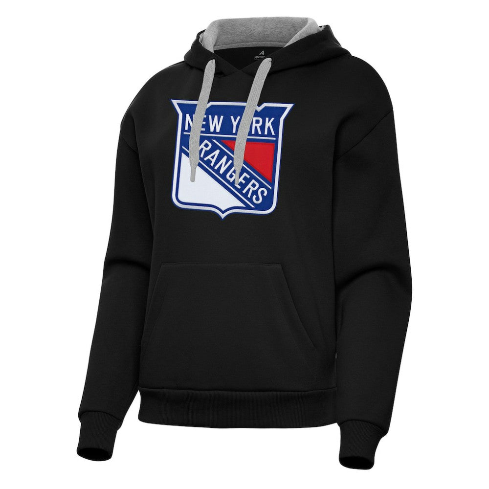 New York Rangers Antigua Women's Victory Pullover Hoodie - Black | NHL discount