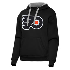 Philadelphia Flyers Antigua Women's Victory Pullover Hoodie - Black | NHL online