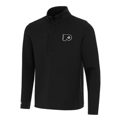 Philadelphia Flyers Antigua Insider Quarter-Zip Top - Black | NHL Clearance