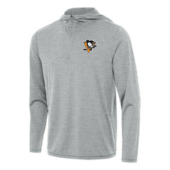 Pittsburgh Penguins Antigua Tidy Quarter-Zip Hoodie - Heather Gray | NHL on sale
