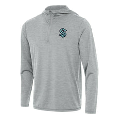 Seattle Kraken Antigua Tidy Quarter-Zip Hoodie - Heather Gray | NHL sale