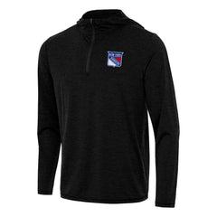 New York Rangers Antigua Tidy Quarter-Zip Hoodie - Heather Black | NHL sale