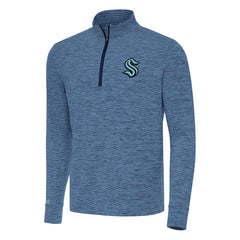 Seattle Kraken Antigua Cause Quarter-Zip Top - Heather Navy | NHL online