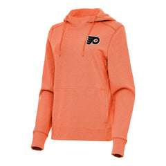Philadelphia Flyers Antigua Women's Justice Pullover Hoodie - Heather Orange | NHL on sale