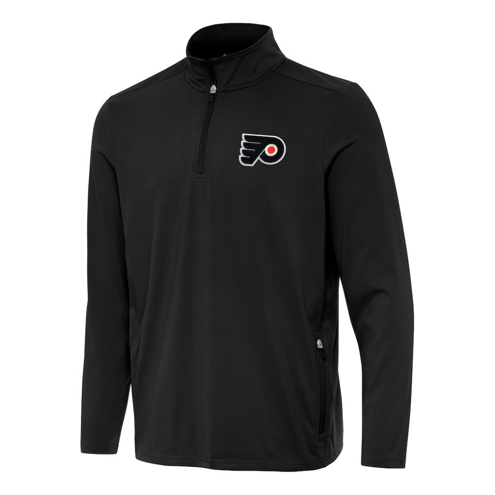 Philadelphia Flyers Antigua Perilous Quarter-Zip Sweatshirt - Black | NHL on sale
