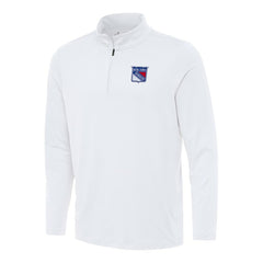New York Rangers Antigua Reprocess Quarter-Zip Top - White | NHL discount