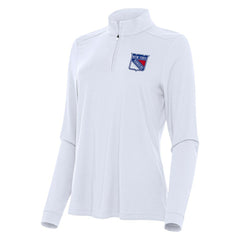 New York Rangers Antigua Women's Intent Quarter-Zip Top - White | NHL sale
