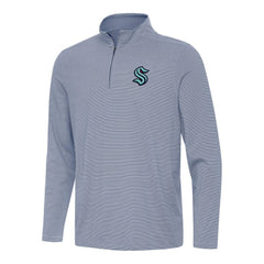 Seattle Kraken Antigua Twine Quarter-Zip Top - Navy | NHL online