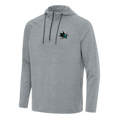 San Jose Sharks Antigua Spikes Quarter-Zip Hoodie - Heather Gray | NHL near me
