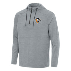 Pittsburgh Penguins Antigua Spikes Quarter-Zip Hoodie - Heather Gray | NHL on sale