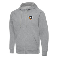 Pittsburgh Penguins Antigua Big & Tall Victory Full-Zip Hoodie - Heather Gray | NHL sale