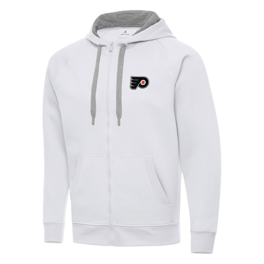 Philadelphia Flyers Antigua Big & Tall Victory Full-Zip Hoodie - White | NHL near me