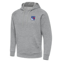 New York Rangers Antigua Big & Tall Victory Pullover Hoodie - Heather Gray | NHL sale