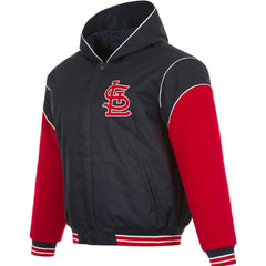 St. Louis Cardinals JH Design Youth Reversible Fleece Full-Snap Hoodie Jacket for sale