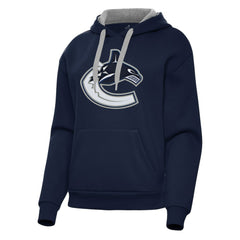 Vancouver Canucks Antigua Women's Victory Pullover Hoodie - Navy | NHL discount