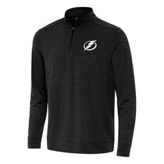 Tampa Bay Lightning Antigua Bright Quarter-Zip Top - Heather Black | NHL discount