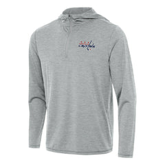 Washington Capitals Antigua Tidy Quarter-Zip Hoodie - Heather Gray | NHL Clearance