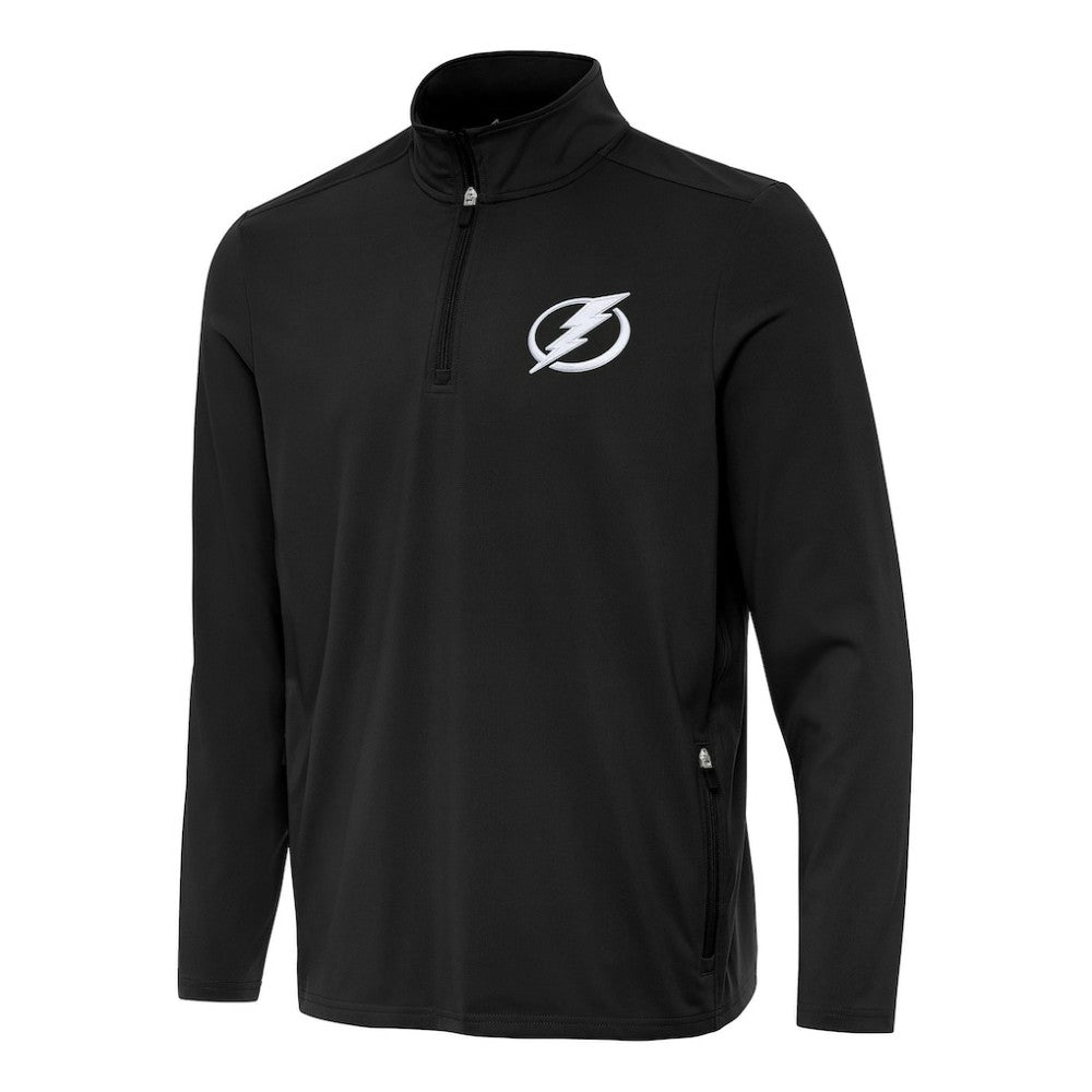 Tampa Bay Lightning Antigua Perilous Quarter-Zip Sweatshirt - Black | NHL discount