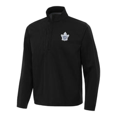 Toronto Maple Leafs Antigua Brisk Quarter-Zip Windbreaker - Black | NHL Clearance