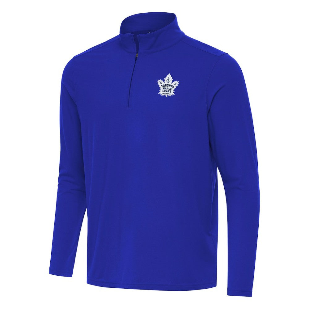 Toronto Maple Leafs Antigua Intent Quarter-Zip Top - Royal | NHL Clearance