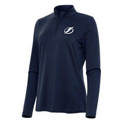 Tampa Bay Lightning Antigua Women's Reprocess Quarter-Zip Top - Navy | NHL Lifestyle