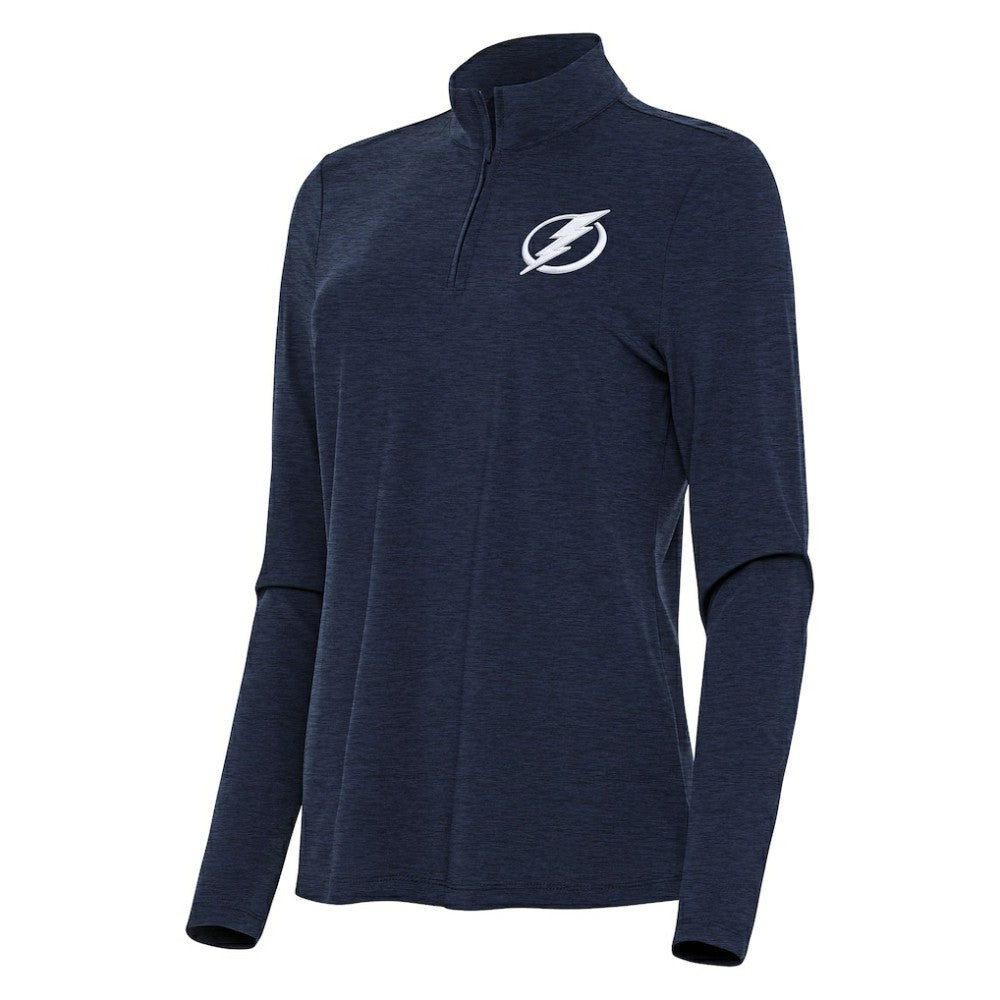 Tampa Bay Lightning Antigua Women's Bright Quarter-Zip Top - Heather Navy | NHL online