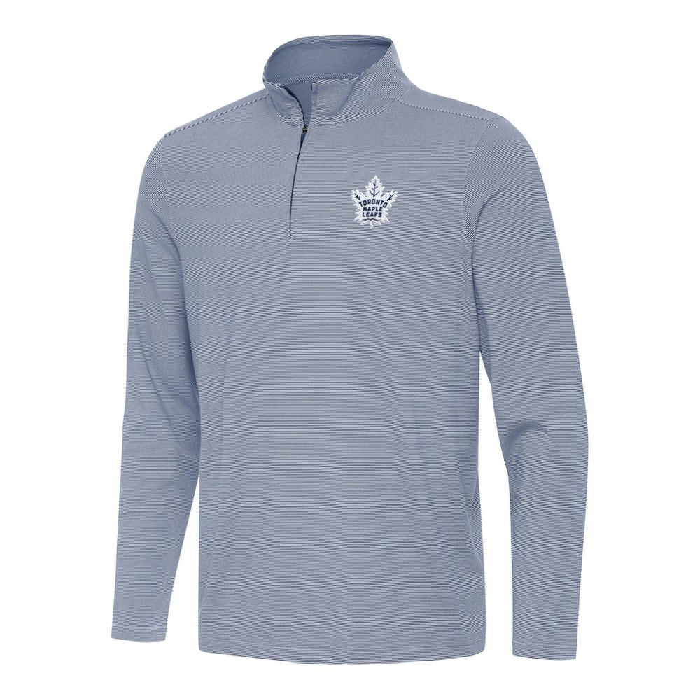 Toronto Maple Leafs Antigua Twine Quarter-Zip Top - Navy | NHL online
