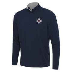 Winnipeg Jets Antigua Content Quarter-Zip Pullover Top - Navy/Gray | NHL near me