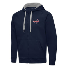 Washington Capitals Antigua Big & Tall Victory Full-Zip Hoodie - Navy | NHL on sale
