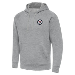 Winnipeg Jets Antigua Big & Tall Victory Pullover Hoodie - Heather Gray | NHL Lifestyle
