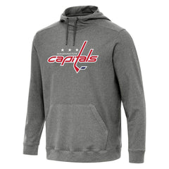 Washington Capitals Antigua Cloud Pullover Hoodie - Heather Black | NHL Clearance