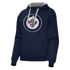 Winnipeg Jets Antigua Women's Victory Pullover Hoodie - Navy | NHL discount